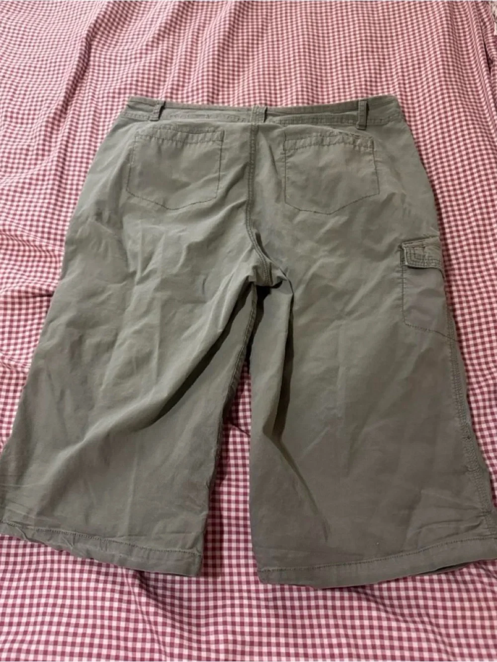 Y2K DKNY Cargo Jorts - Olive